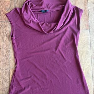 Banana Republic Purple Cowl Neck Sweater